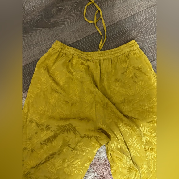 XiRENA Yellow Silk  Pants - Picture 6 of 6